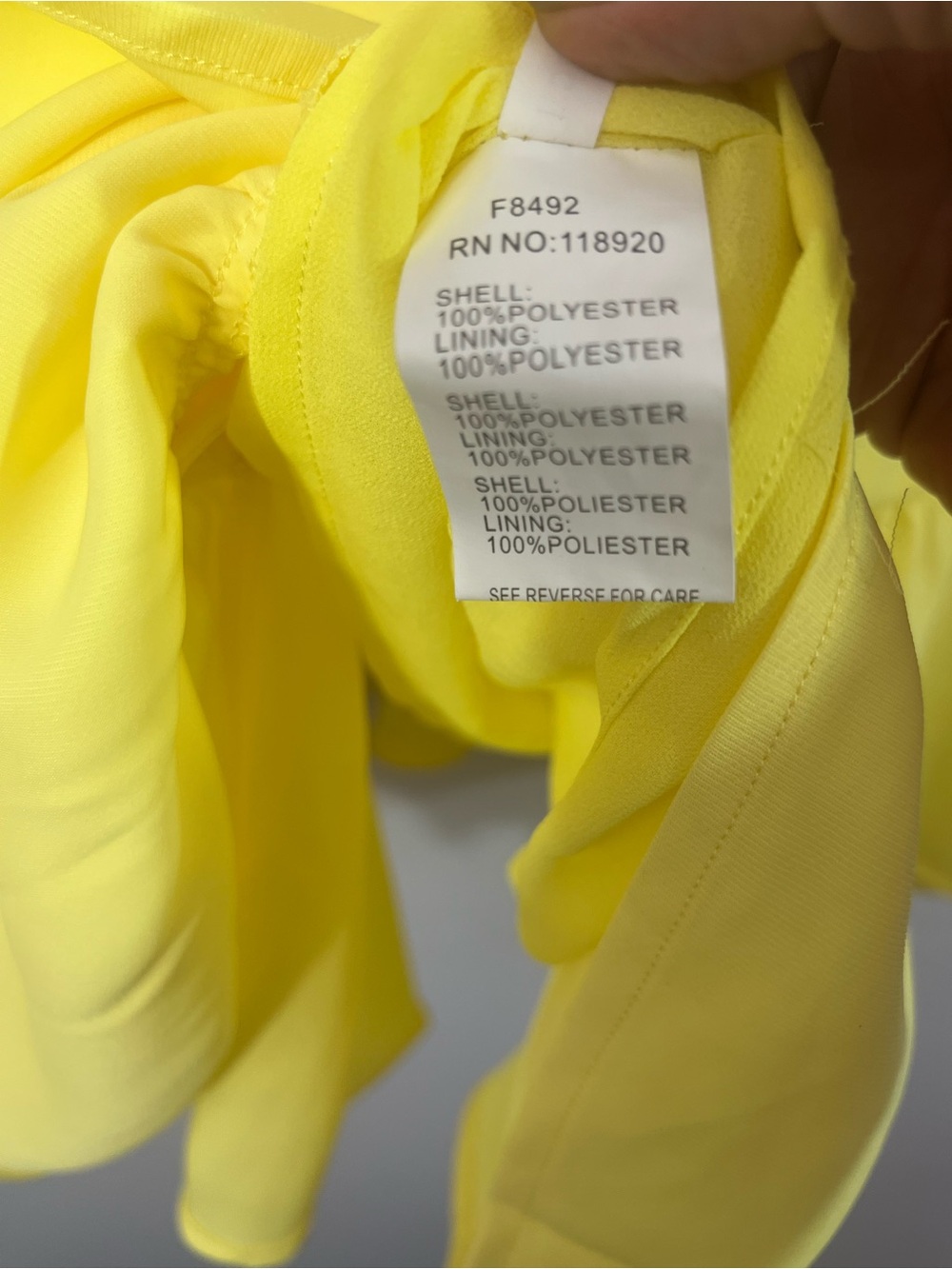 FRNCH Women’s Small Yellow Ruffle Hem Shift Dress Black Bow Sleeveless - Picture 4 of 4